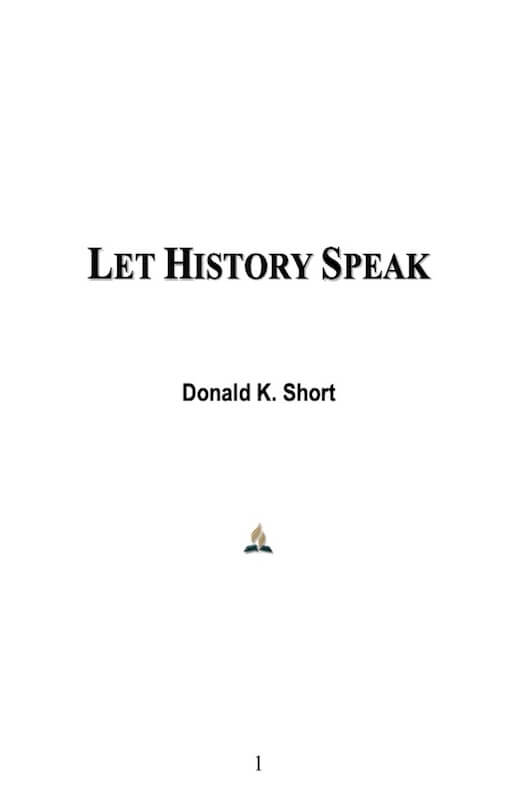Let History Speak