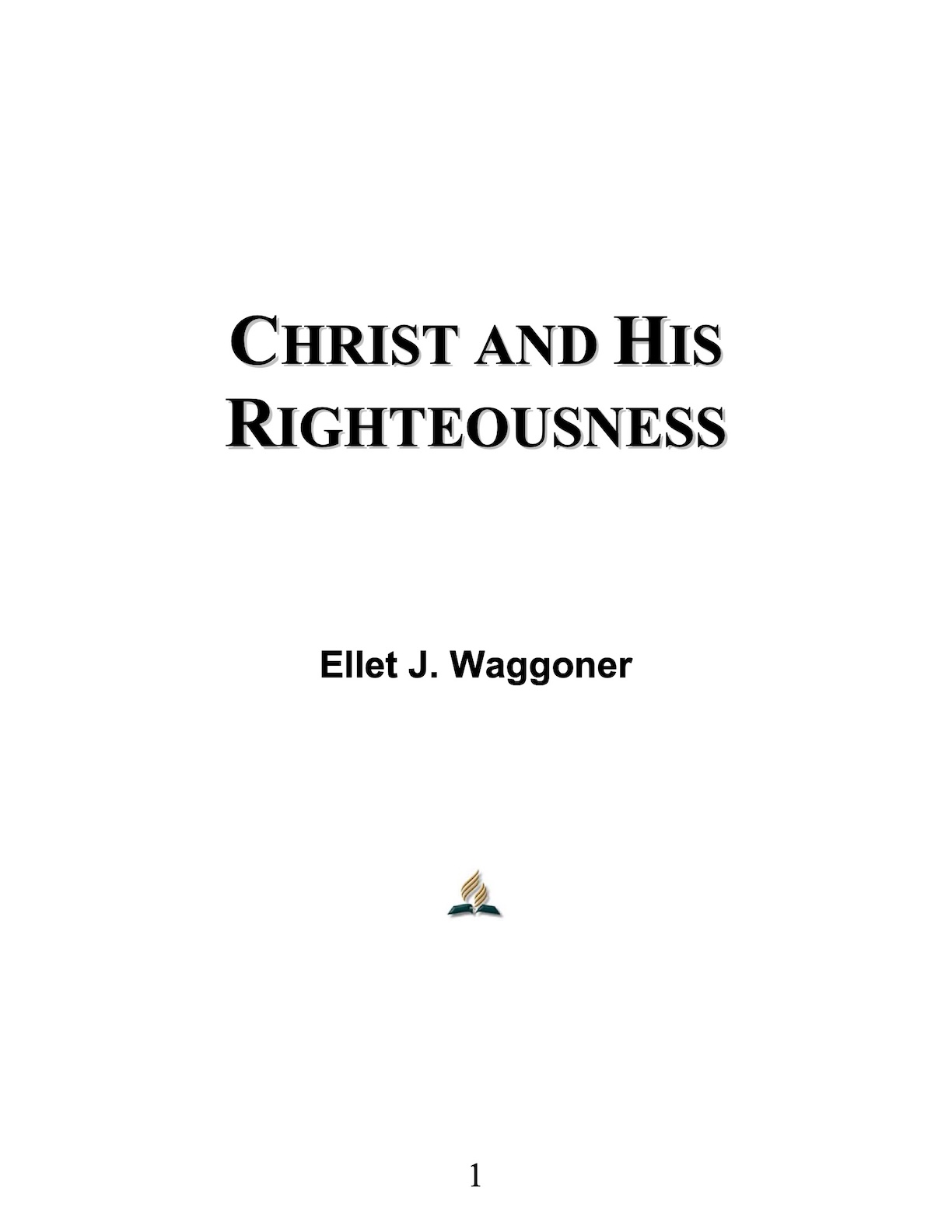 Christ and His Righteousness