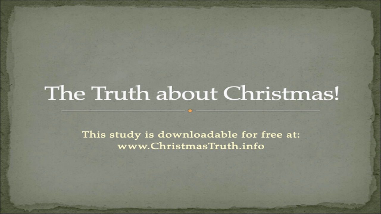 The Truth about Christmas