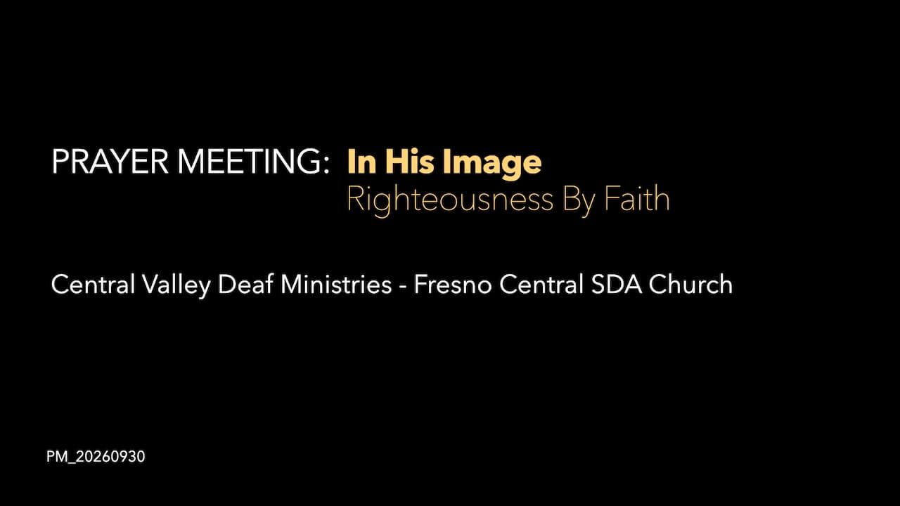 In His Image | Righteousness by Faith