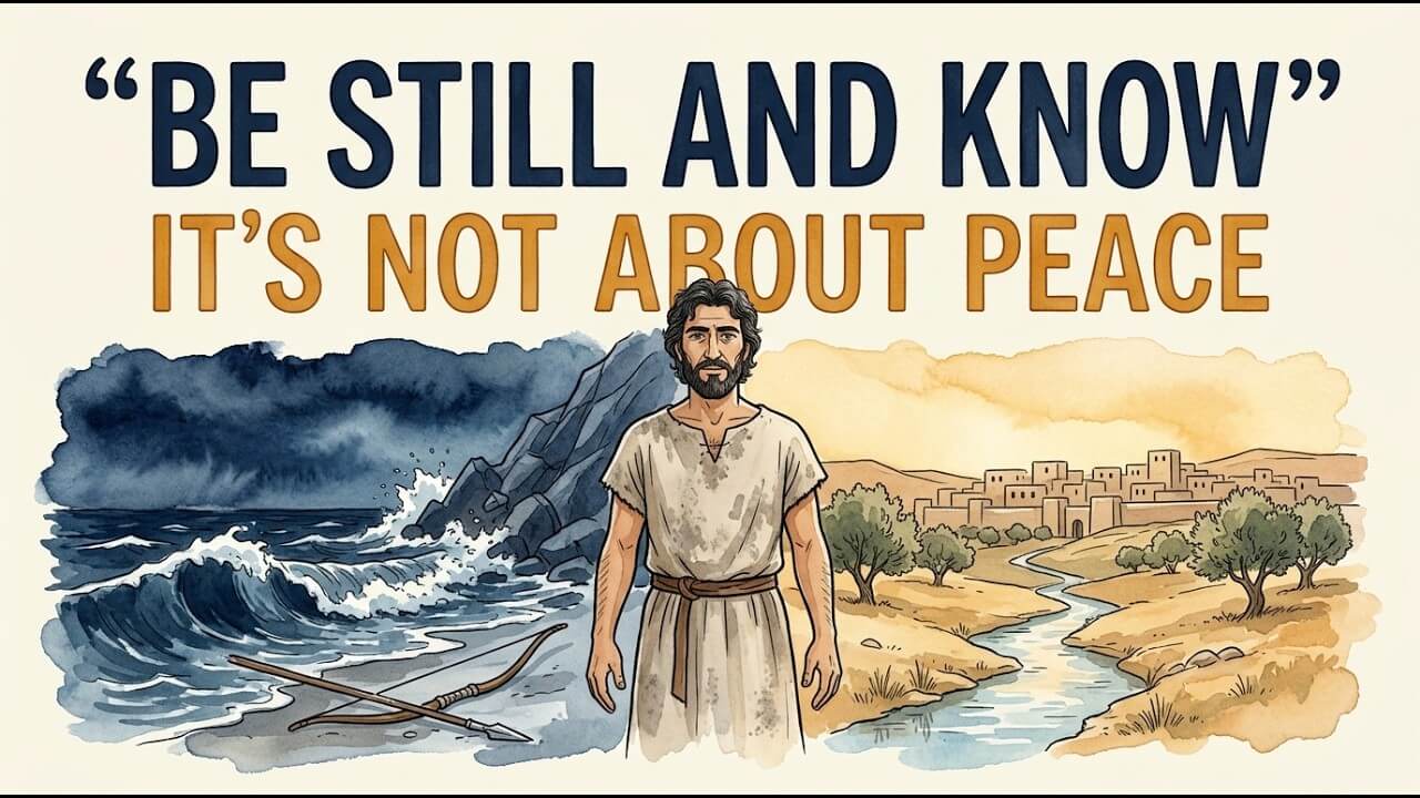 What "Be Still" Actually Means in Hebrew