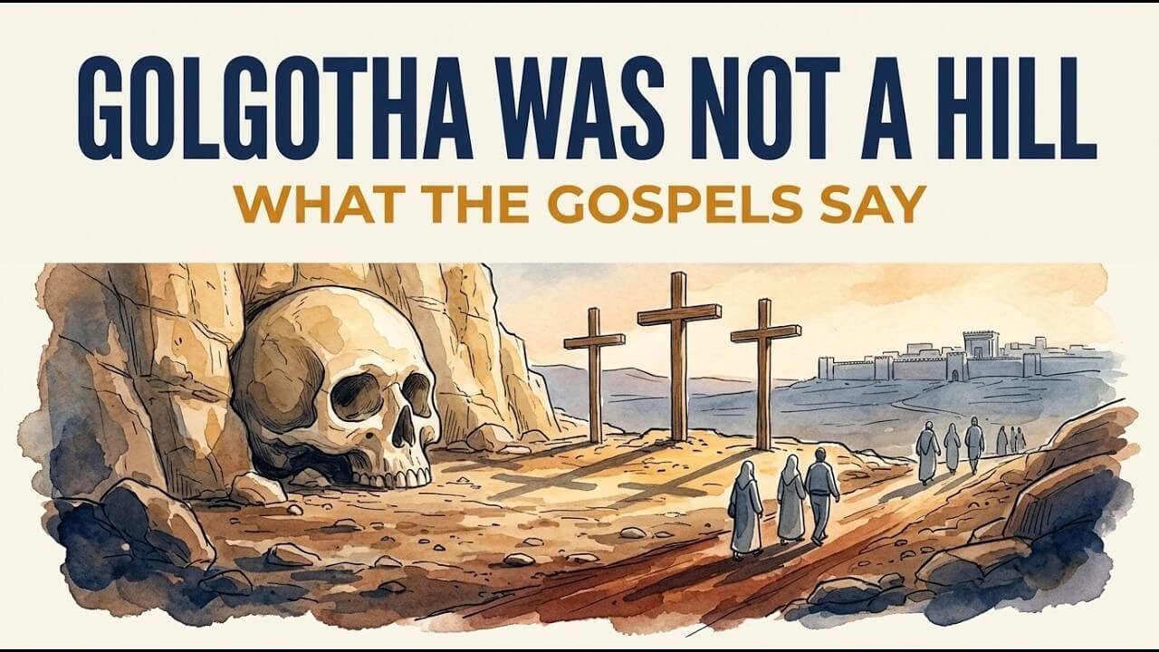 Golgotha Was Not a Hill: What the Gospels Actually Say About Where Jesus Died