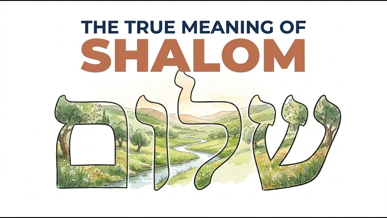 The True Meaning of Shalom: It's Not What You Think "Peace" Means