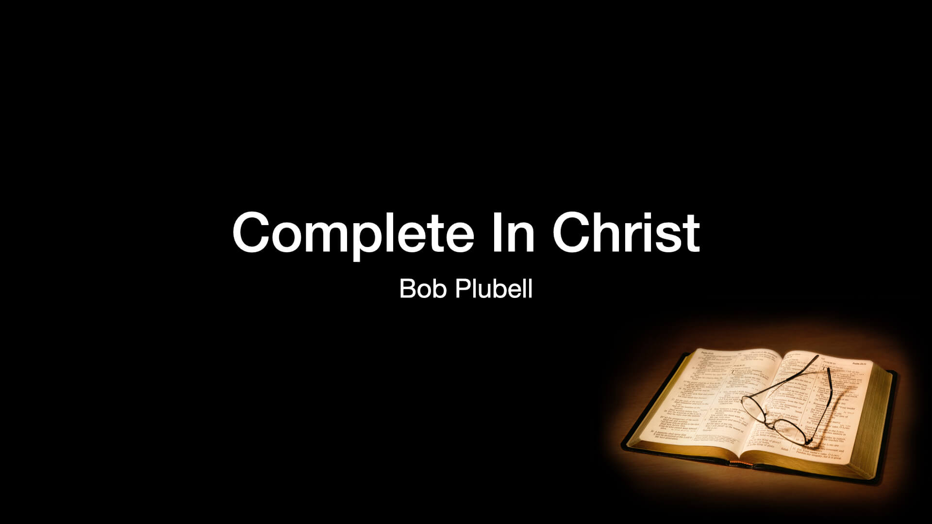 Complete In Christ